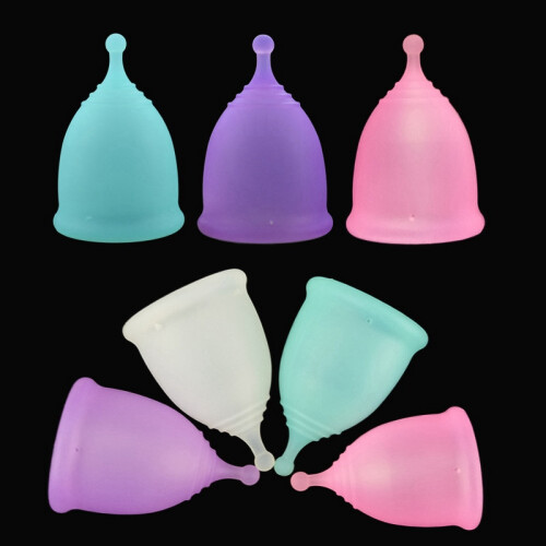 4Pcs/Set Menstrual Cup for Silicone S Pink 2