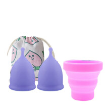 4Pcs/Set Menstrual Cup for Silicone S