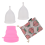 4Pcs/Set Menstrual Cup for Silicone L Transparent 4