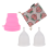 4Pcs/Set Menstrual Cup for Silicone L Transparent 3