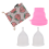 4Pcs/Set Menstrual Cup for Silicone L Transparent 1