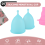 4Pcs/Set Menstrual Cup for Silicone L Blue 5