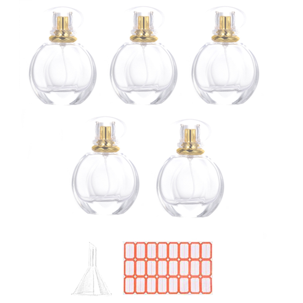 Exogio 5Pcs 50Ml Bottle Small Cosmetic Atomizer Perfume Bottles