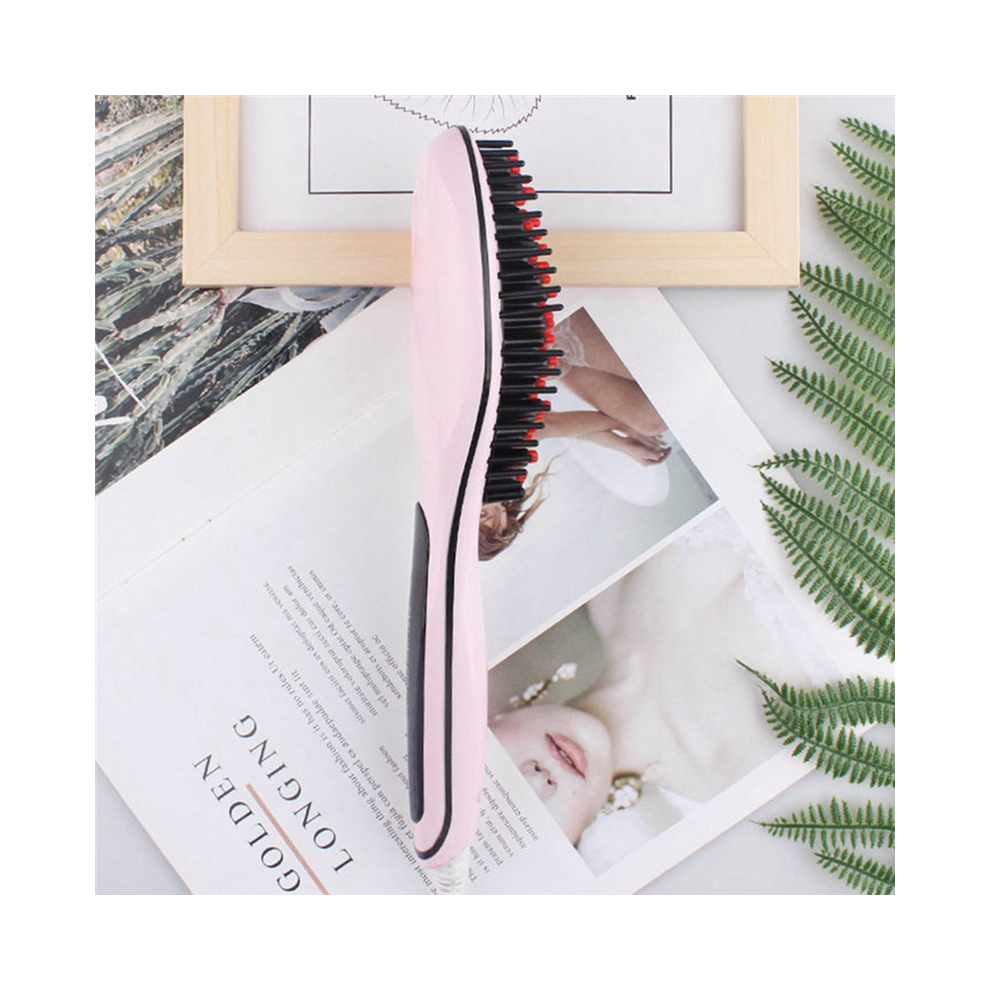 Exogio Fast Hair Straightener Heating Straight Brush Eu Plug