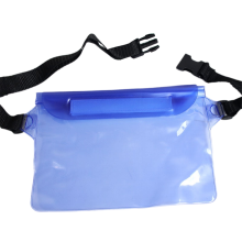 Blue Mobile phone waterproof bag crossbody swimming