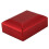 LED Box Rubber + Plush Pendant Case for Jewelry Display Gift (Red) 4