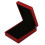 LED Box Rubber + Plush Pendant Case for Jewelry Display Gift (Red) 8