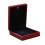 LED Box Rubber + Plush Pendant Case for Jewelry Display Gift (Red) 3