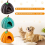 Cat Cave Bed,Cat Tent with Removable Cushion Orange Red S 3