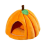 Cat Cave Bed,Cat Tent with Removable Cushion Orange Red S 1