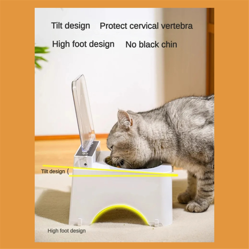 Smart Cat Bowl with Infrared Sensor Lid - Anti-Mouse Pet Feeder 2