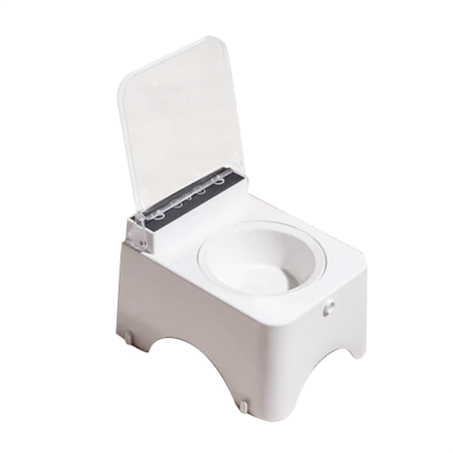 Smart Cat Bowl with Infrared Sensor Lid - Anti-Mouse Pet Feeder