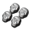 Stainless Steel Chilling Stones Reusable Skull Ice-Cubes 2