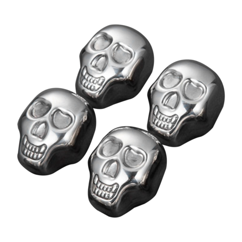 Stainless Steel Chilling Stones Reusable Skull Ice-Cubes 1