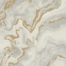 Erismann Elle Decoration 4 Marble Cream Gold Wallpaper 10447-14