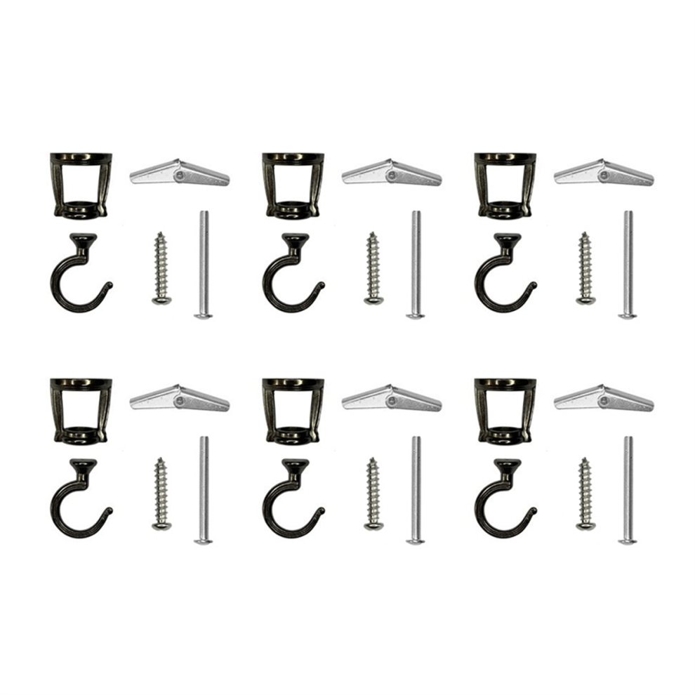 6 Pcs Ceiling Hooks For Hanging Plants, Birdfeeders 4853981244828