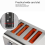 2 Slice Toaster with Auto Shut Off- Crumb Tray Cancel EU Plug 3