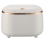 Press-Type Desktop Small Trash Can with Lid, White 1