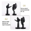 2 PCS Statue, Black Abstract Art Sculpture Modern Decoration 5