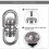Stainless Steel Swivel Hook 360 Rotating Heavy Duty 1200LB Rustproof Hanging Attachment 3