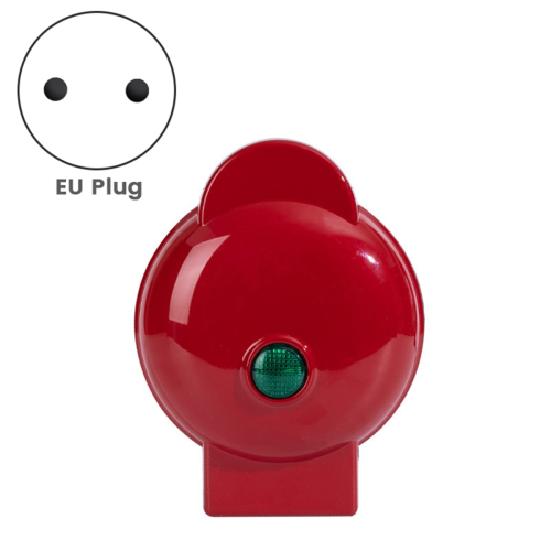 Electric Nonstick Waffle-Maker,Compact Design Sandwich,Red EU Plug 2