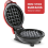 Electric Nonstick Waffle-Maker,Compact Design Sandwich,Red EU Plug 7
