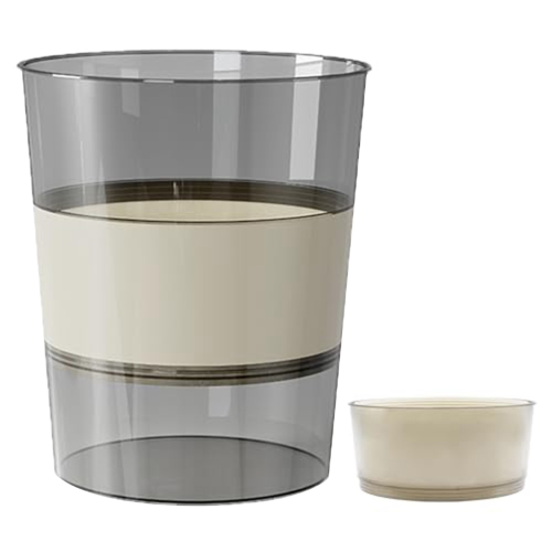 Plastic Small Trash Can Portable Garbage Bin 2