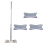 Flat Floor Mop with Replace Cloth Heads 360 Degree Squeeze 10