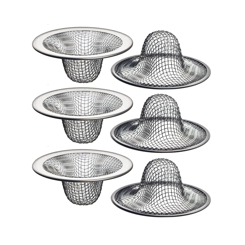 6 Pack-2.125Inch Top/1Inch Basket - Sink Drain Strainer Hair Catcher 4853981257217