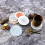 Set of 6 Coasters for Drinks Absorbent Round Ceramic Stone Coaster 3