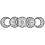 5Pcs Wooden Moon Wall Decor for Home Creatives Cycle 4
