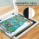 Kids Art Frames Front Opening Artwork Display Storage (White) 6