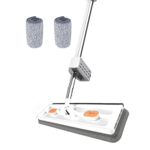 Large Flat Mop, 360 Rotating Mop with Dewatering , White