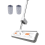 Large Flat Mop, 360 Rotating Mop with Dewatering , White 1