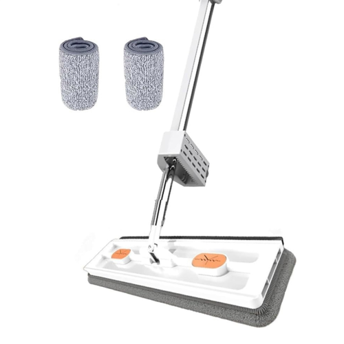 Large Flat Mop, 360 Rotating Mop with Dewatering , White