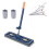 Large Flat Mop, 360 Rotating Mop with Dewatering , White 9