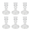 Glass Candlestick Holders, Clear Diamond Taper Candle Holders 1