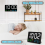 Digital Wall Clock Large Display,25cm USB LED Clocks 7