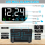 Digital Wall Clock Large Display,25cm USB LED Clocks 4