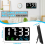 Digital Wall Clock Large Display,25cm USB LED Clocks 3