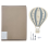 Hot Air Balloon Shaped Mute Wall Clock for Home Office, Grey 4
