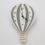Hot Air Balloon Shaped Mute Wall Clock for Home Office, Grey 9