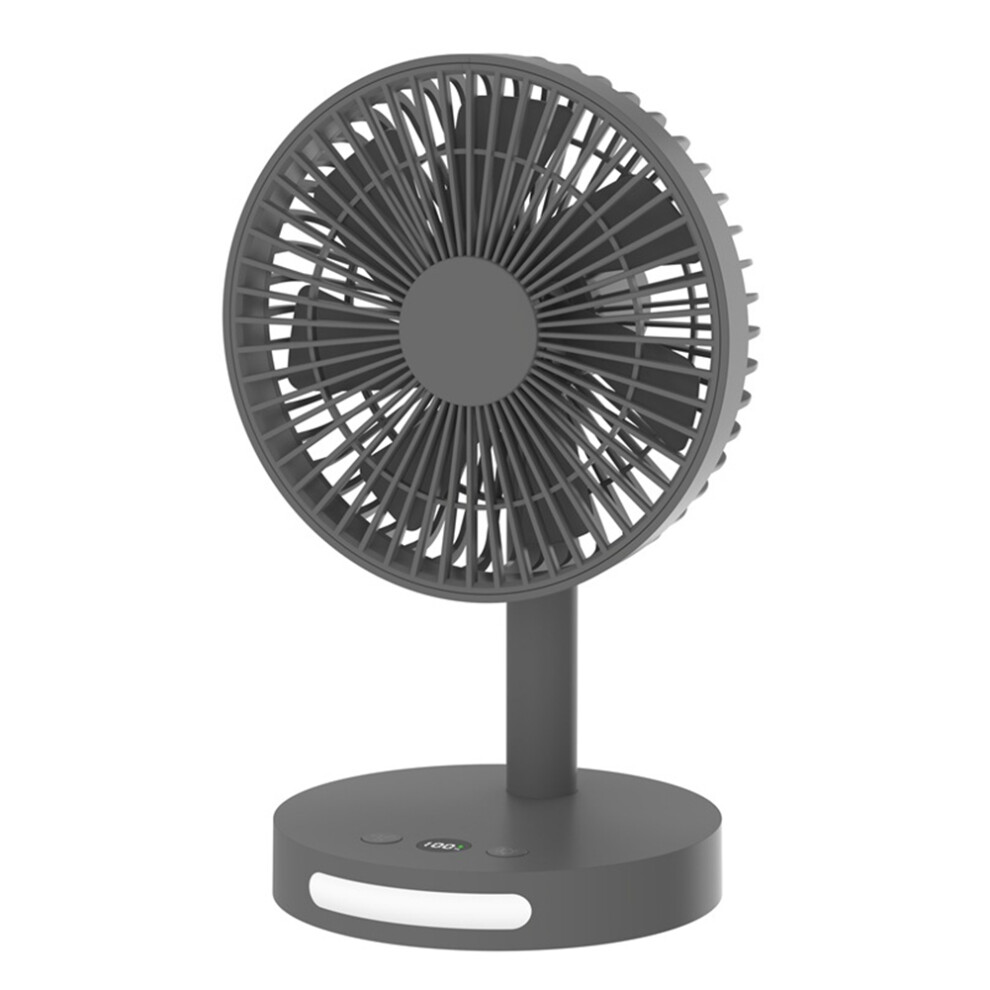 Digital Display Office Mini Desktop Night Light Electric Fan Black-image-OPC-PJ26JQ9-NEW