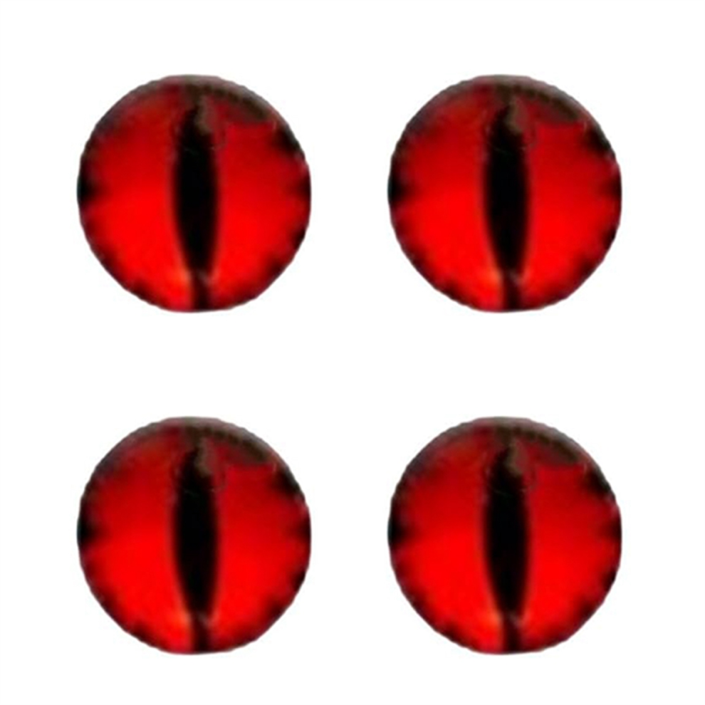 Beast Eyes Headlight Decal, 3D Sticker Decal Red 4853981267193