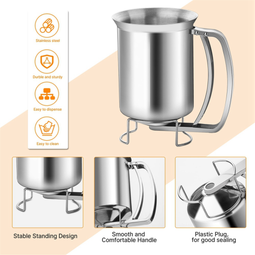 Stainless Steel Batter Dispenser Cake Pancake Funnel 2