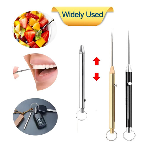 Portable Titanium Toothpicks Toothpick Reusable 2