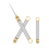3 PCS Portable Titanium Toothpicks, Silver 1
