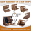 Multifunctional Wooden Telephone Extension Base Bedside Table Desktop 8
