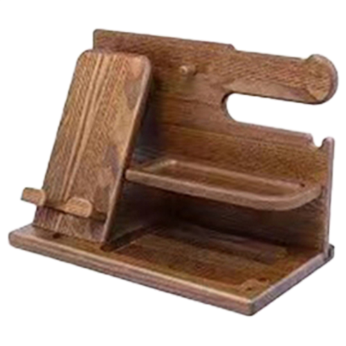 Multifunctional Wooden Telephone Extension Base Bedside Table Desktop 1