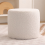 Soft Ottoman Pouf - Comfort Foam Foot Rest White 7